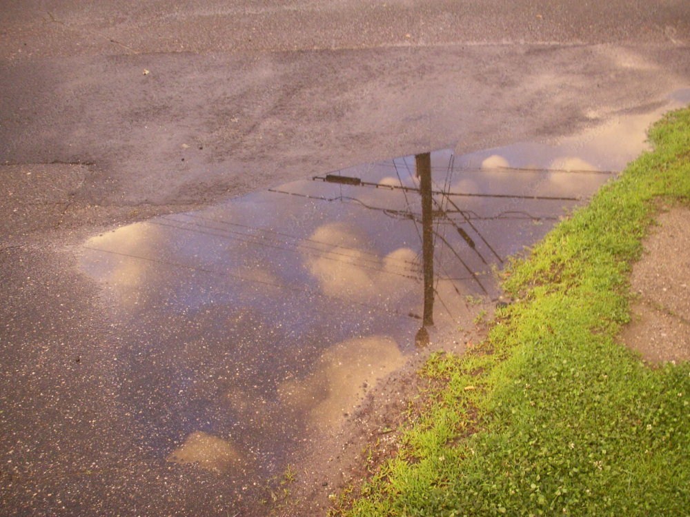 Reflections of clouds