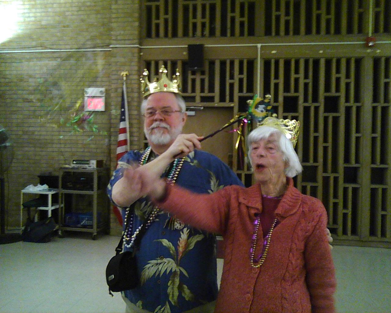Father Scott and Wilma, King and Queen